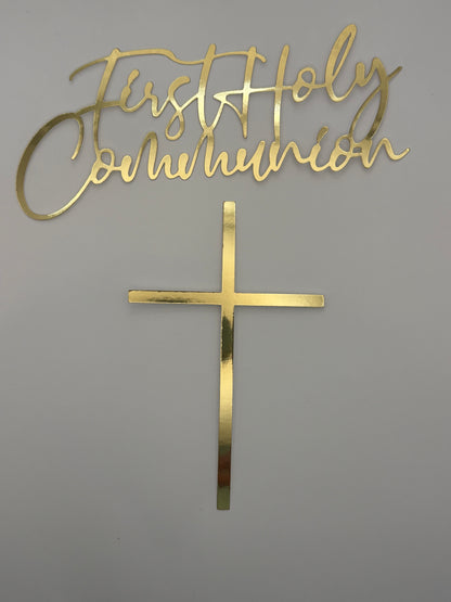 First holy communion cake topper, Holy communion cake topper set