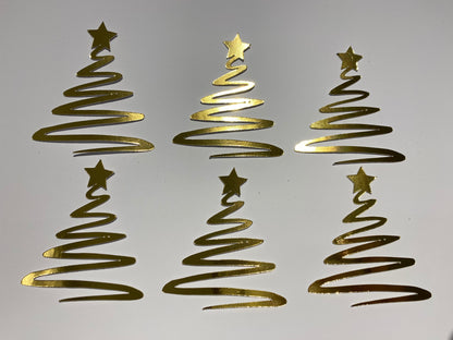 Christmas tree cupcake toppers