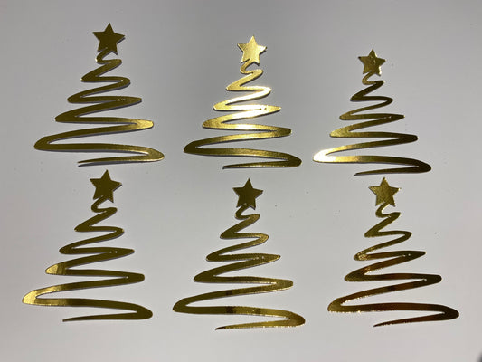 Christmas tree cupcake toppers