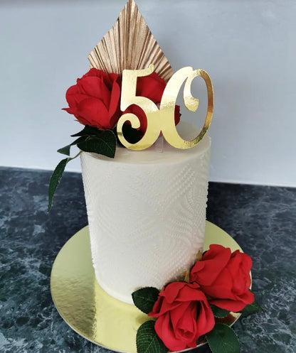 Age cake topper