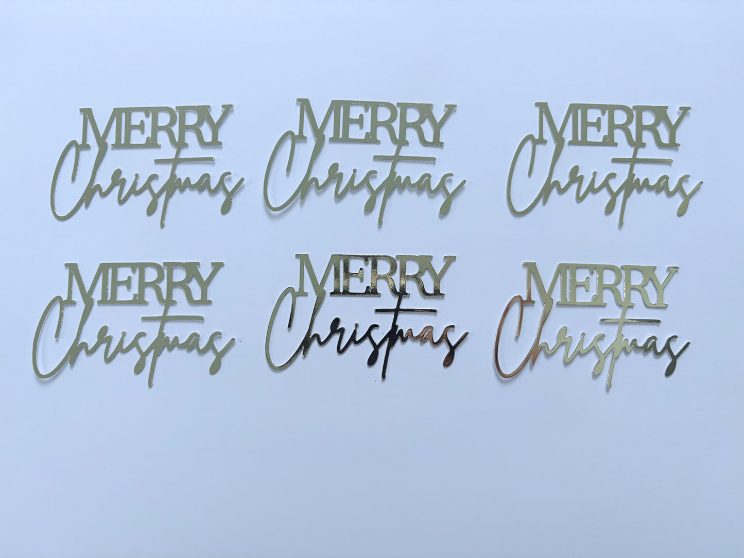 Merry Christmas cupcake toppers