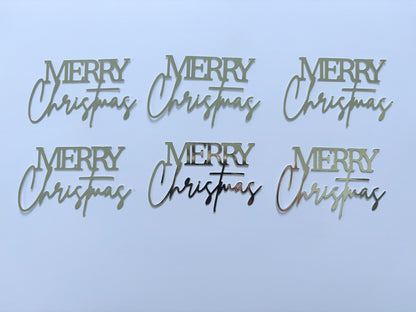 Merry Christmas cupcake toppers