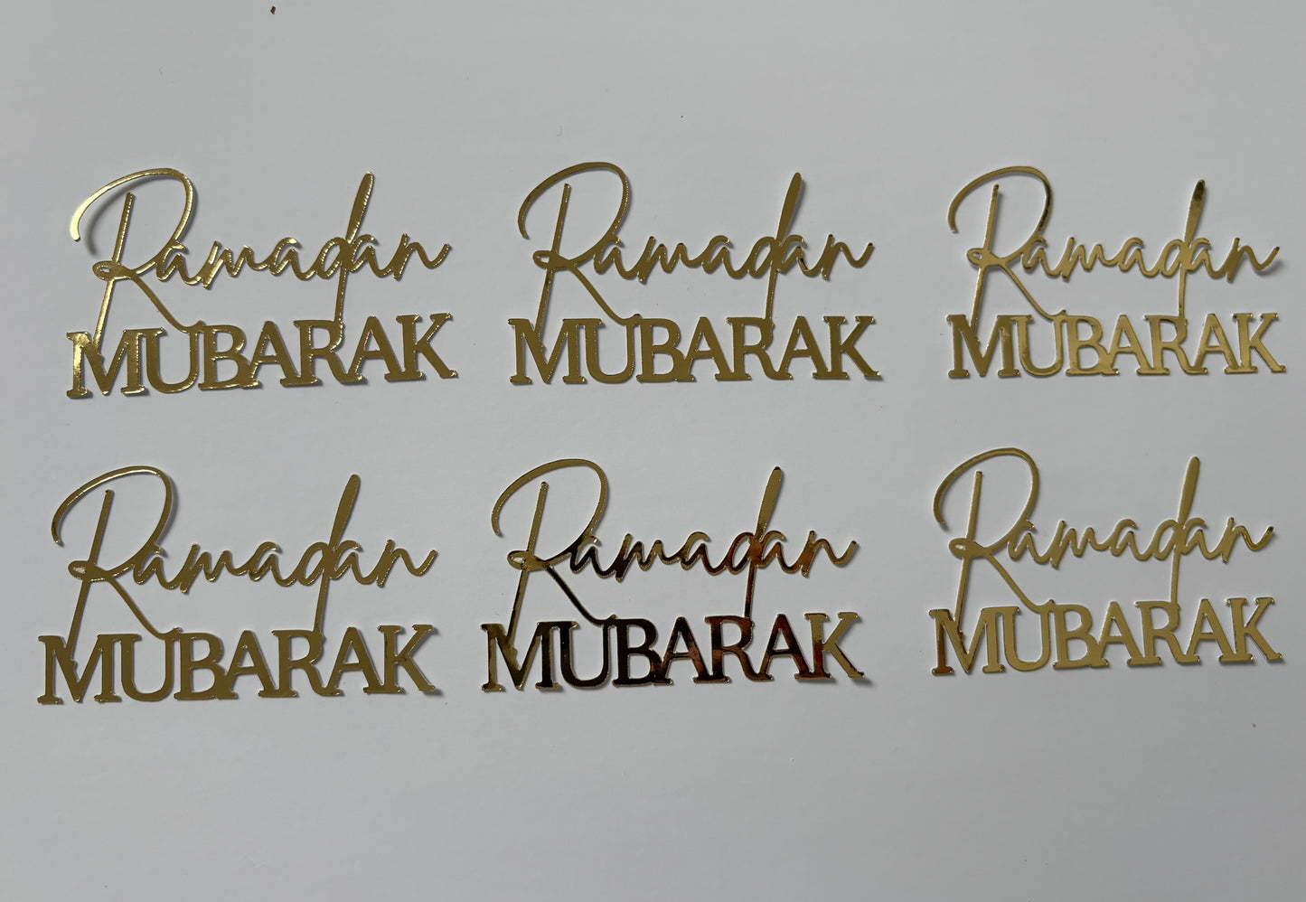 Ramadan Mubarak cupcake topper