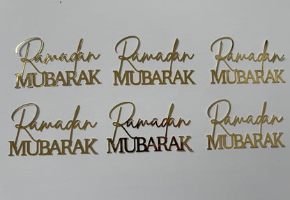 Ramadan Mubarak cupcake topper