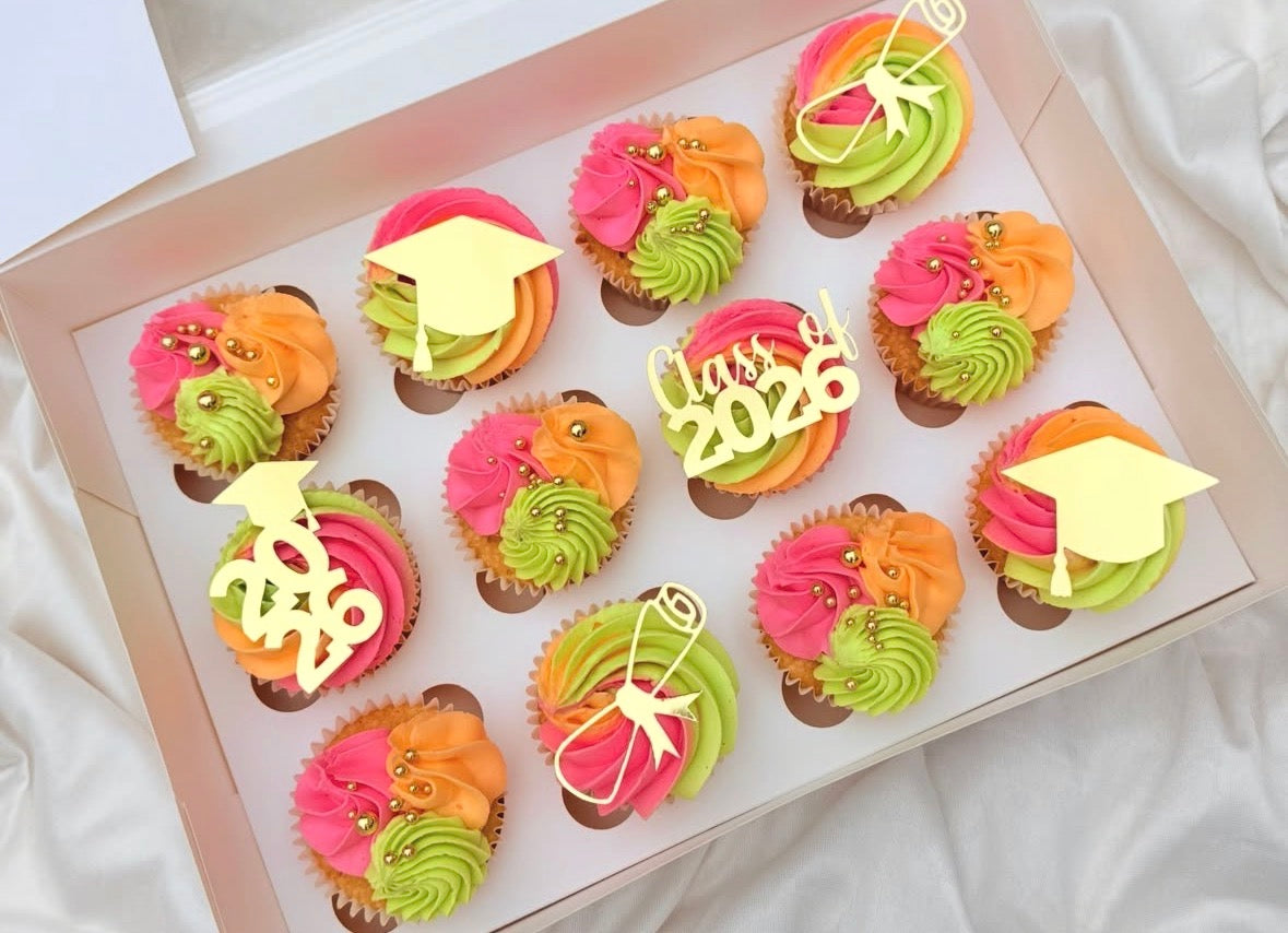 Graduation cupcake toppers