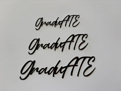 GraduATE cake topper
