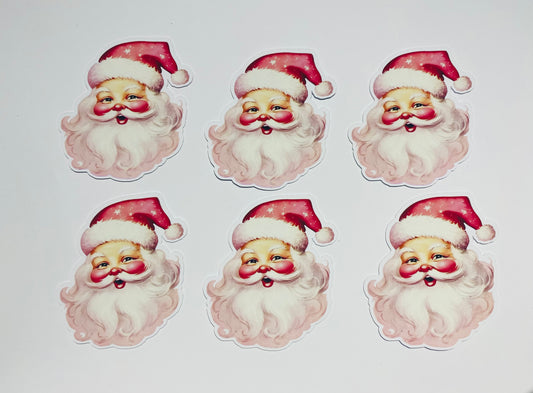 Santa cupcake toppers