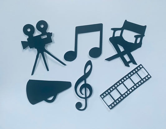 Movie, Film, Musical cupcake toppers