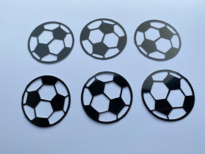 Football cupcake toppers