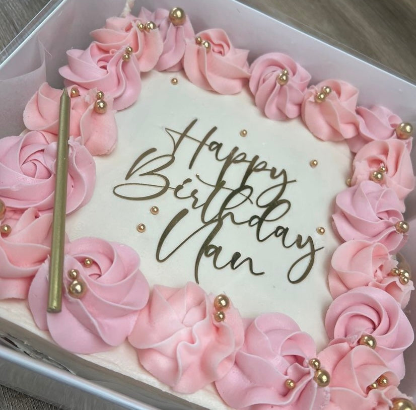 Personalised cake topper, Sheet cake topper, Cake charm