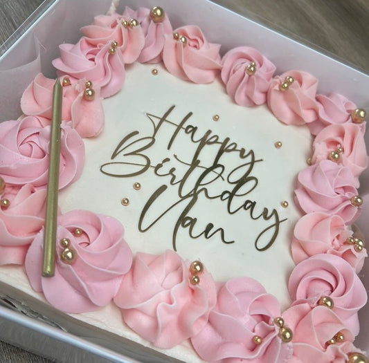 Personalised cake topper, Sheet cake topper, Cake charm