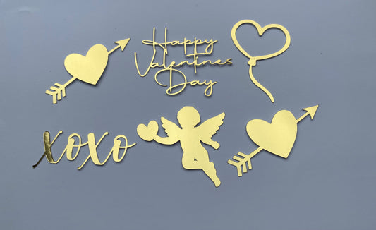 Valentine's cupcake toppers