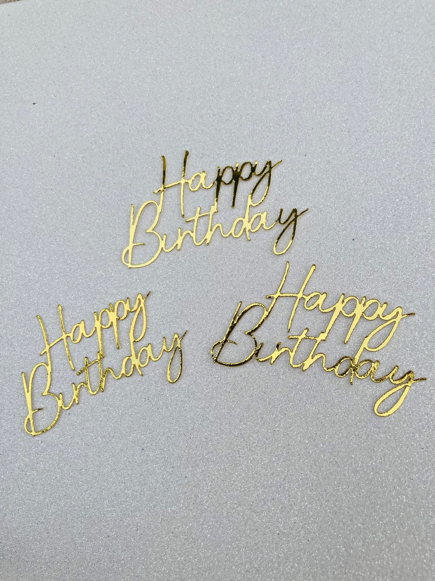 Happy birthday cupcake topper