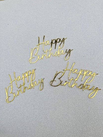 Happy birthday cupcake topper