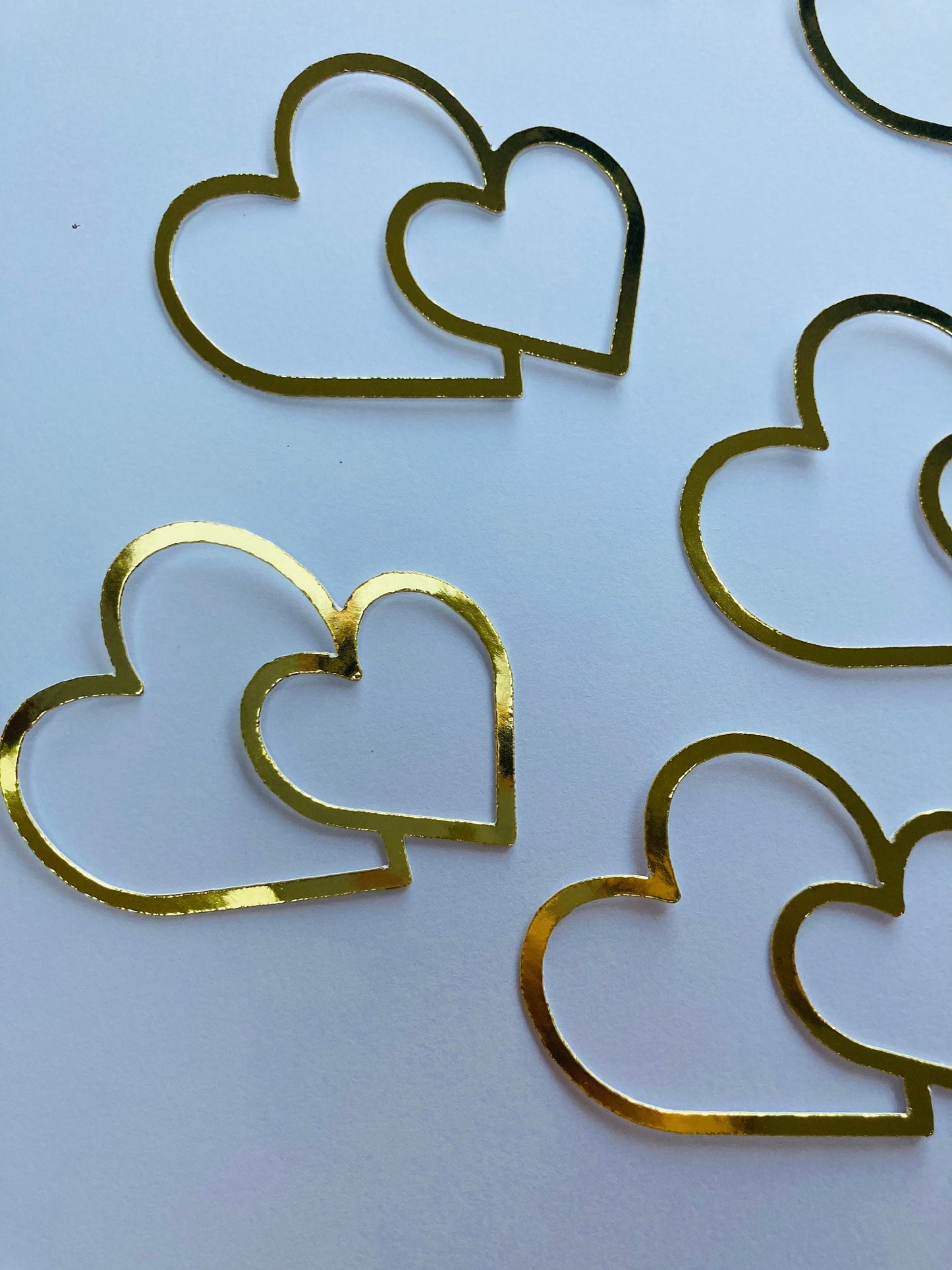 Double heart cupcake toppers