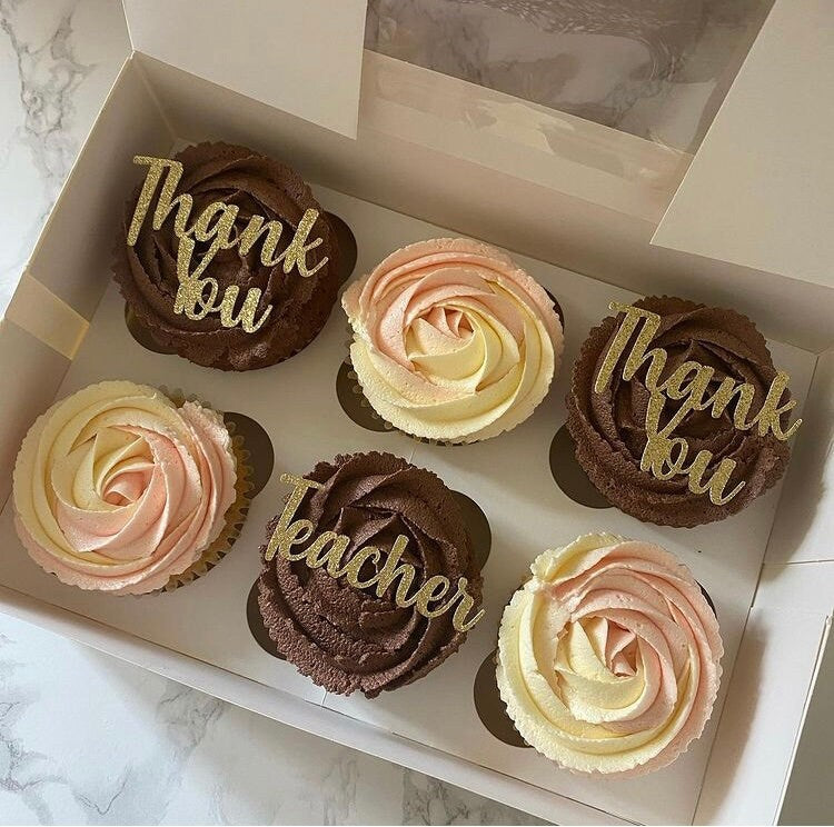 Personalised cupcake toppers - customised
