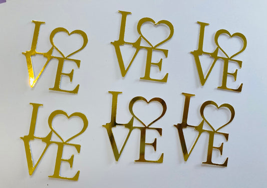 Love cupcake toppers