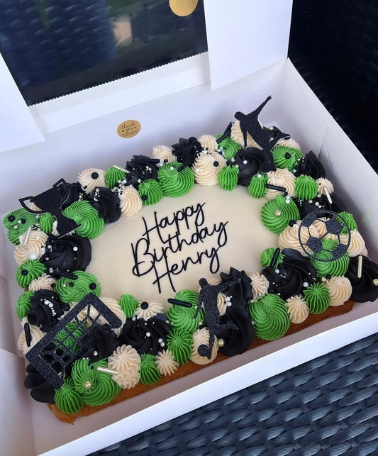 Personalised football cake topper set
