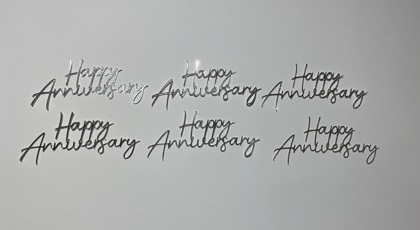 Happy Anniversary cupcake toppers