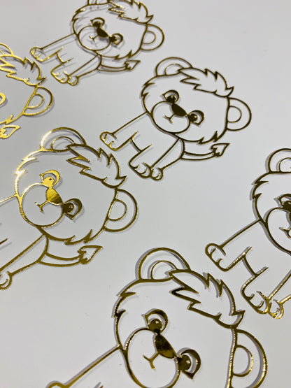 Baby lion cupcake toppers