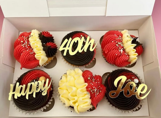 Personalised cupcake toppers - customised